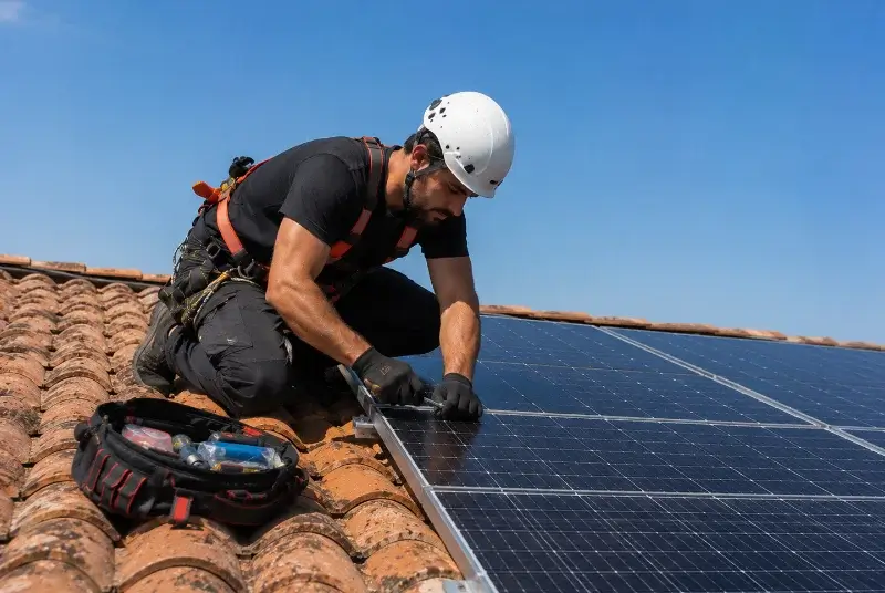 Maintenance et monitoring de panneaux solaires à Saint-Jean-de-Cornies